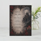 Vampire Gothic Halloween Wedding Invitation 招待状 (スタンド正面)