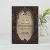 Vampire Gothic Halloween Wedding Invitation 招待状 (スタンド正面)