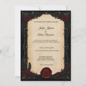 Vampire Gothic Halloween Wedding Invitation 招待状 (正面)
