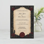 Vampire Gothic Halloween Wedding Invitation 招待状 (スタンド正面)