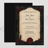 Vampire Gothic Halloween Wedding Invitation 招待状 (正面/裏面)
