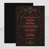Vampire Gothic Halloween Wedding Invitation 招待状 (正面/裏面)