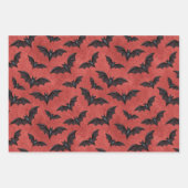 Vampire Halloween Pattern ラッピングペーパーシート (正面3)