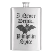 Vampire I Never Drink Pumpkin Spice フラスク (正面)