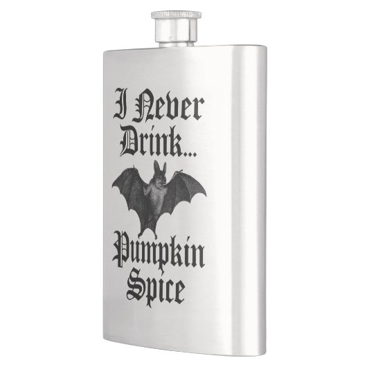 Vampire I Never Drink Pumpkin Spice フラスク (左)