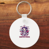 Vampire Nurse Shirt � Funny Halloween Medical Work キーホルダー (正面)