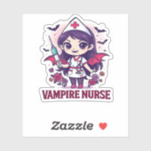Vampire Nurse Shirt � Funny Halloween Medical Work シール (シート)