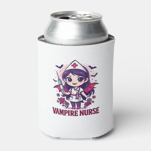 Vampire Nurse Shirt � Funny Halloween Medical Work 缶クーラー (缶正面)