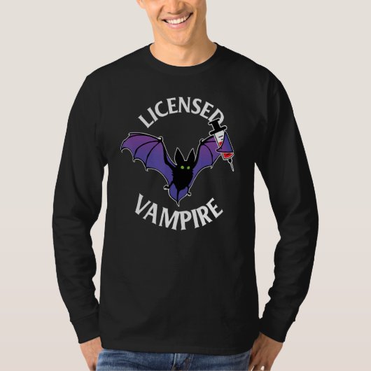 Vampire   Phlebotomy Phlebotomist Technician Nurse Tシャツ (正面)