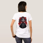 Vampire Queen Aesthetic – Elegant Gothic Halloween Tシャツ (裏面フル)