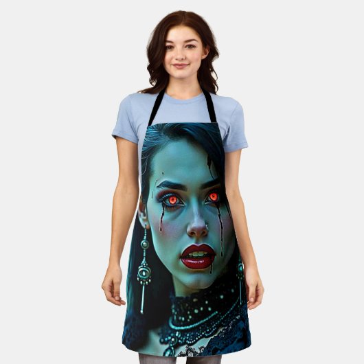 Vampire Queen: Dark Allure Art エプロン (着用した状態)