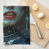 Vampire Queen: Dark Allure Art キッチンタオル (四つ折り)