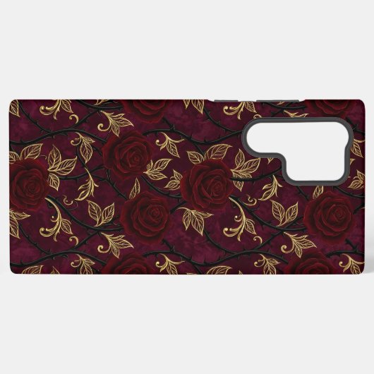 Vampire Rose Garden Pattern Phone Case Samsung Galaxyケース (裏面横)