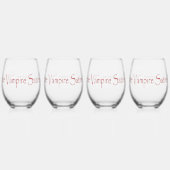 Vampire Satiresスクリプト ステムなしワイングラス (正面)