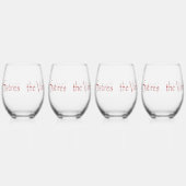 Vampire Satiresスクリプト ステムなしワイングラス (左)