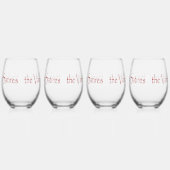 Vampire Satiresスクリプト ステムなしワイングラス (右)