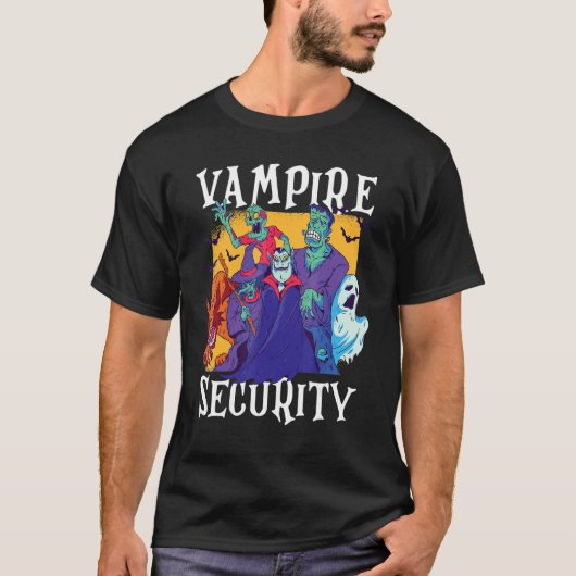 Vampire Security  Easy Halloween Costume Tシャツ (正面)