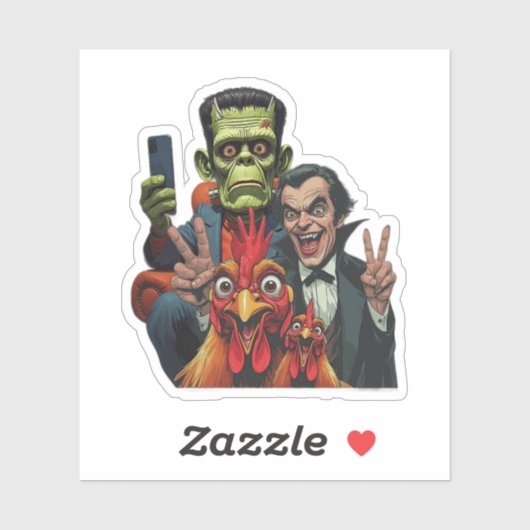 "Vampire Selfie" Chessy Chicken Vinyl シール (シート)