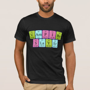 Vampire Slayer定期表のフレーズシャツ Tシャツ