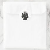 Vampire Smartphone Nosferatu Selfie Count Orlok Ha ラウンドシール (バッグ)