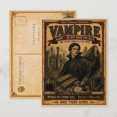 Vampire, Vintage Circus Monster ポストカード (正面/裏面)
