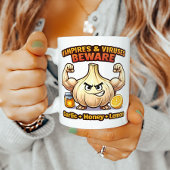 Vampire Virus Beware Garlic Honey Lemon Flu Recipe コーヒーマグカップ