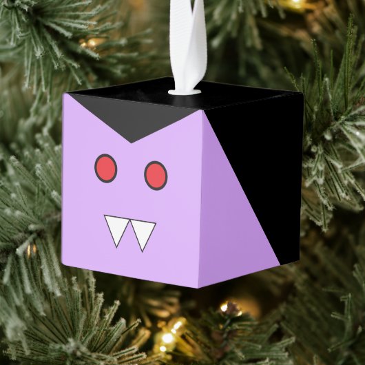 Vampire Wooden Cube Halloween Ornament キューブオーナメント (ツリー)