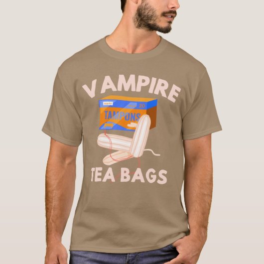 Vampireea Bagsampon Horror Humoreabags Funny Men W Tシャツ (正面)