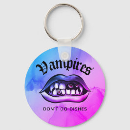 Vampires料理を行わないおもしろいVaporwave キーホルダー