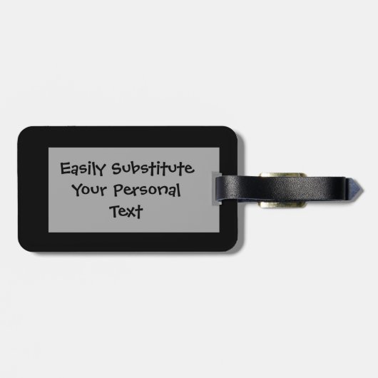 Vampiressはパーソナライズな簡単IDを離れて手を言います ラゲッジタグ (裏面横)