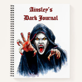 Vampiress Dark Journal Gothic Notebook ノートブック