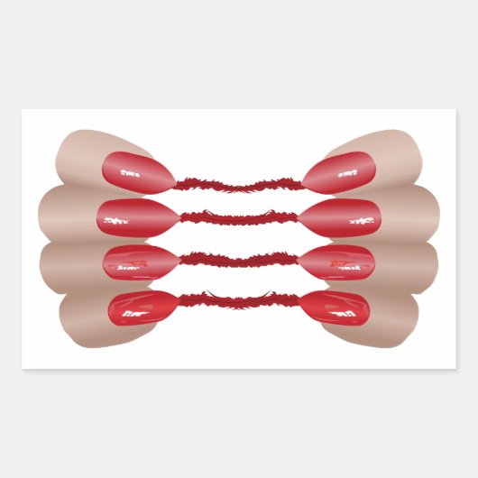 Vampirfinger V.2 長方形シール (正面)