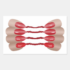 Vampirfinger V.2 長方形シール