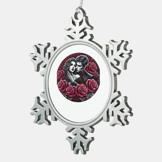 Vampiric Gothic Romance – 死ぬまで私たちはクラス スノーフレークピューターオーナメント (右)