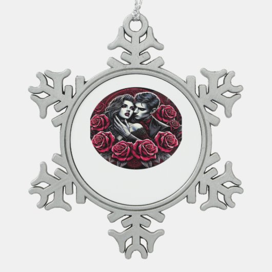 Vampiric Gothic Romance – 死ぬまで私たちはクラス スノーフレークピューターオーナメント (正面)