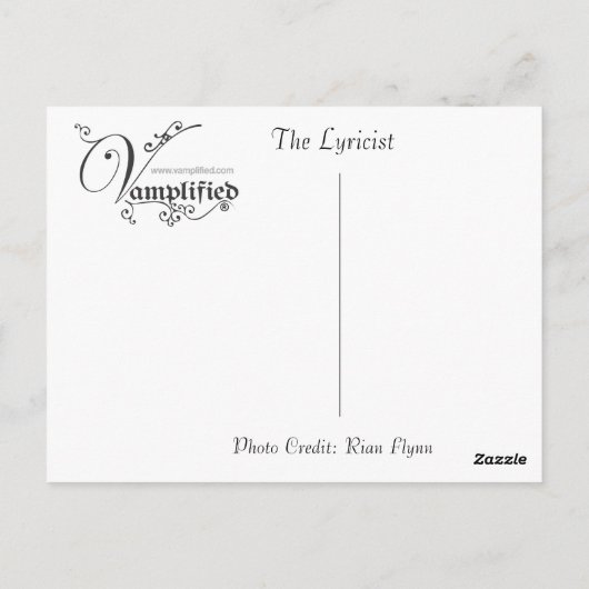 Vamplified、叙情詩人 ポストカード (裏面)