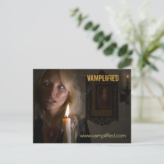 Vamplipted、www.vamplified.com ポストカード (スタンド正面)