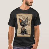 Vampurr: Vampire Cat Bestiary Illustration Tシャツ (正面)