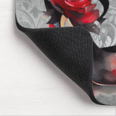 VampyストラッピーStilettos |レッドローズヒールグランジオン マウスパッド (コーナー)