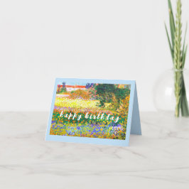 VANゴッホ「パス付き花園」誕生日 カード