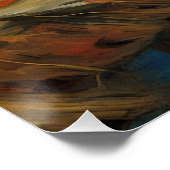 VanゴッホAIによる夜のビーバー生成 ポスター (コーナー)