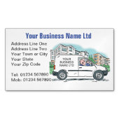 Van社の名前を持つ中小規模企業 マグネット名刺 (正面)