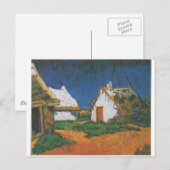 Van_ゴッホ_-_Drei_weisse_Hutten_in_Saintes-Maries ポストカード (正面/裏面)