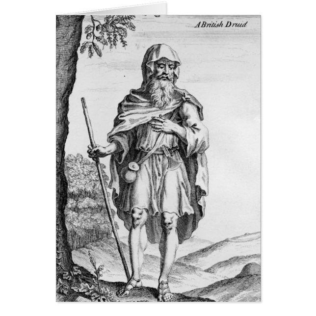 van der Gucht 1723年著刻まれるイギリスのドルイド教司祭 (正面)