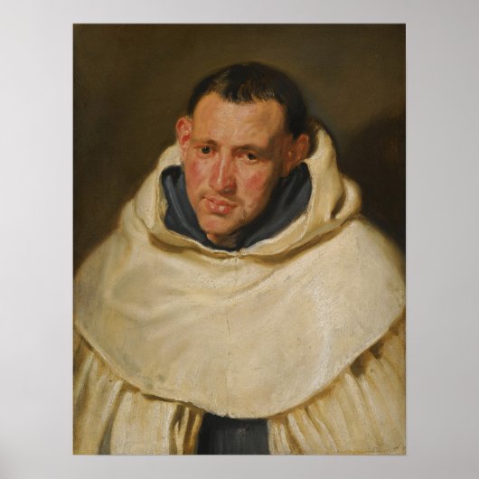 Van Dyck – カルメライト僧の頭と肩 ポスター (正面)