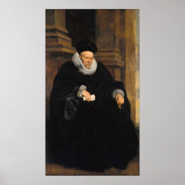 Van Dyck – ジェノヴァ人のポートレート ポスター