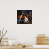 Van Dyck -ヴァージン,罪人を悔い改めた子 ポスター (キッチン)