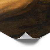 Van Dyck – 手を持つ髭のある男の勉強... ポスター (角)