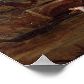 Van Dyck – 日没の風景と羊飼いとFlo... ポスター (角)