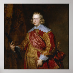 Van Dyck -(鳥)ショウジョウコウカンチョウInfante Fernando De Aust ポスター